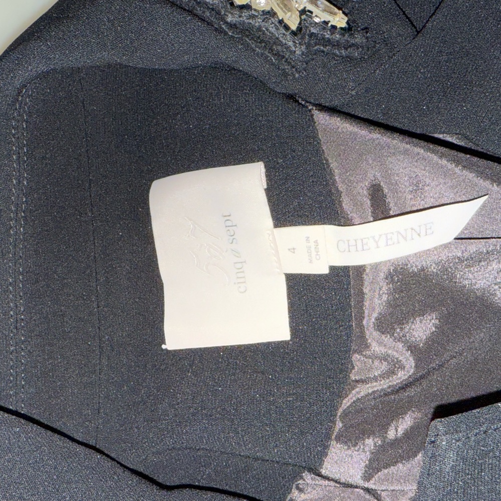 Cinq à Sept Black Embellished Blazer - Picture 7 of 7